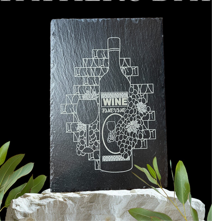 Fine Wine Slate Serving Board