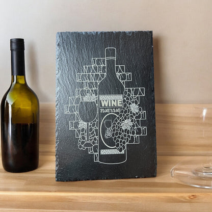 Fine Wine Slate Serving Board