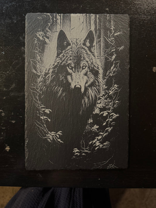 Custom Wolf on Slate