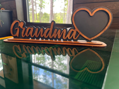 Grandma's Heart Photo Frame