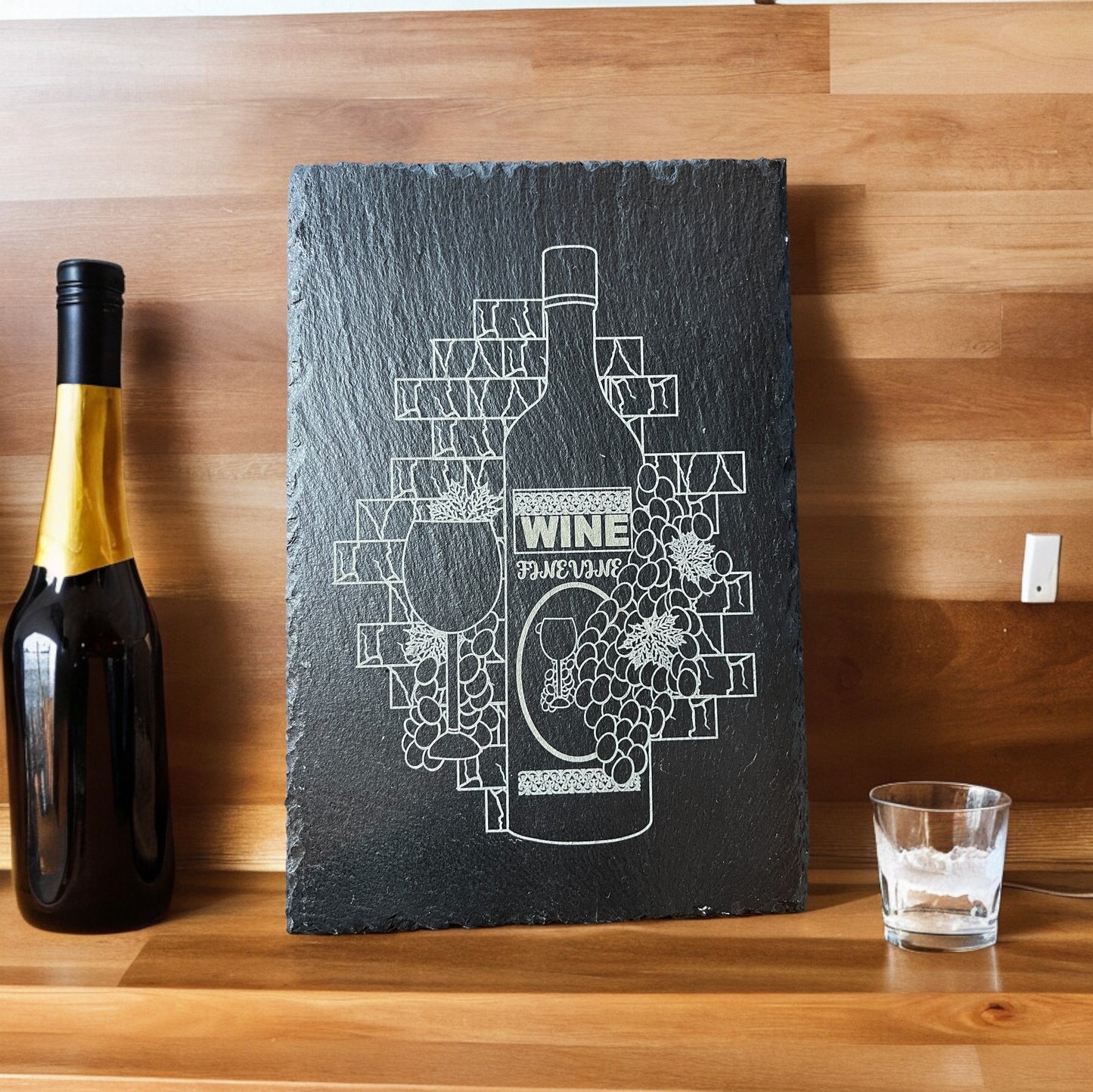 Fine Wine Slate Serving Board