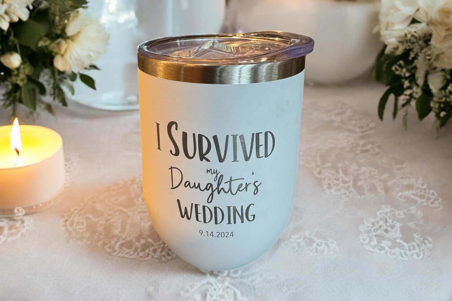 Event personalized wine tumblers