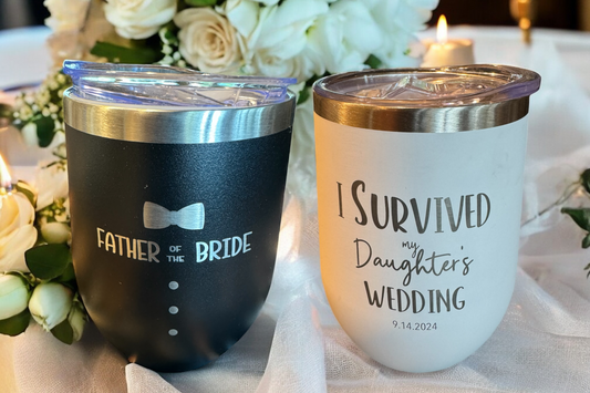 Event personalized wine tumblers