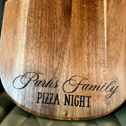 Pizza Peel with Engraving (Short Phrase)
