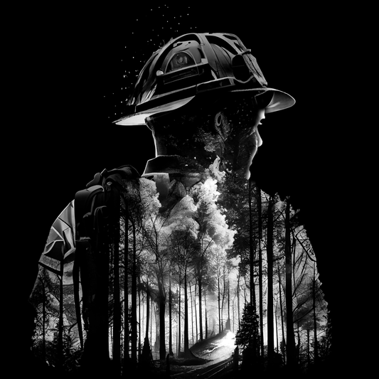 Woodland Firefighter Plaque (1st in Heroic Silhouettes Series)