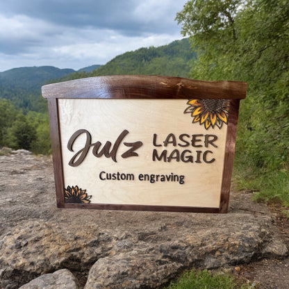 Custom Laser Engraved & Cut Sign