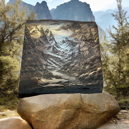 "Twilight Wilderness: A 3D Engraved Odyssey"