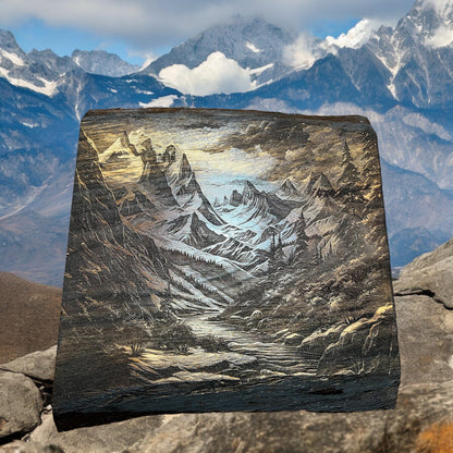 "Twilight Wilderness: A 3D Engraved Odyssey"