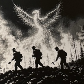 Custom Wildland Firefighter Tribute / Heroic Silhouettes