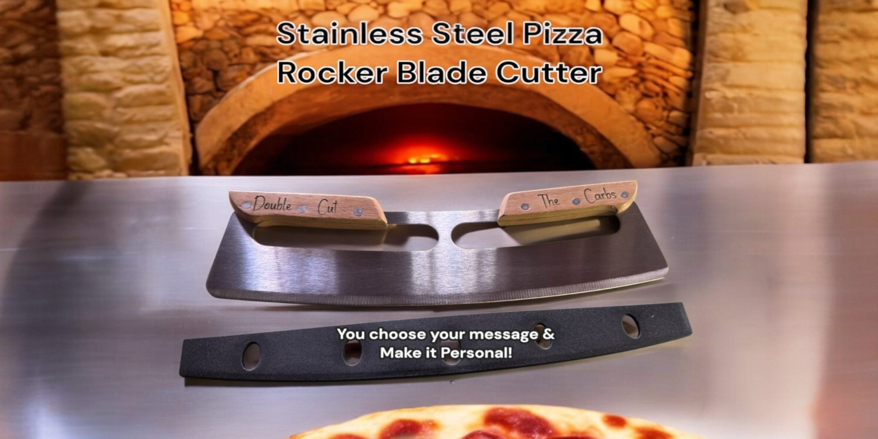 Custom engraved rocker pizza cutter - make it personal!